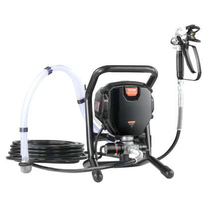 Stand Airless färgspruta, 750W 3000PSI högeffektiv elektrisk högtrycksspruta, fin och jämn målningseffekt, handhållna färgsprutor för heminredning och exteriör möbler och staket