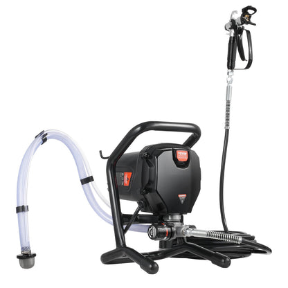 Stand Airless färgspruta, 750W 3000PSI högeffektiv elektrisk högtrycksspruta, fin och jämn målningseffekt, handhållna färgsprutor för heminredning och exteriör möbler och staket