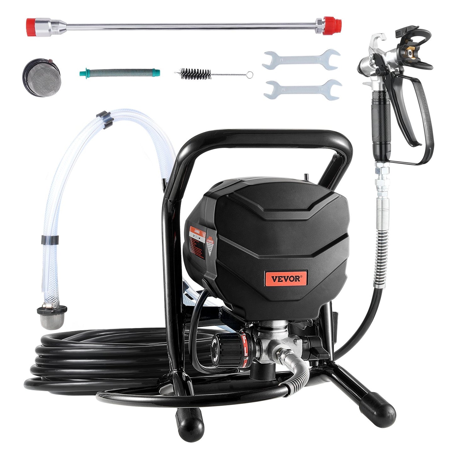 Stativ högtrycksspruta Elektrisk färgsprutmaskin 650W 3000PSI