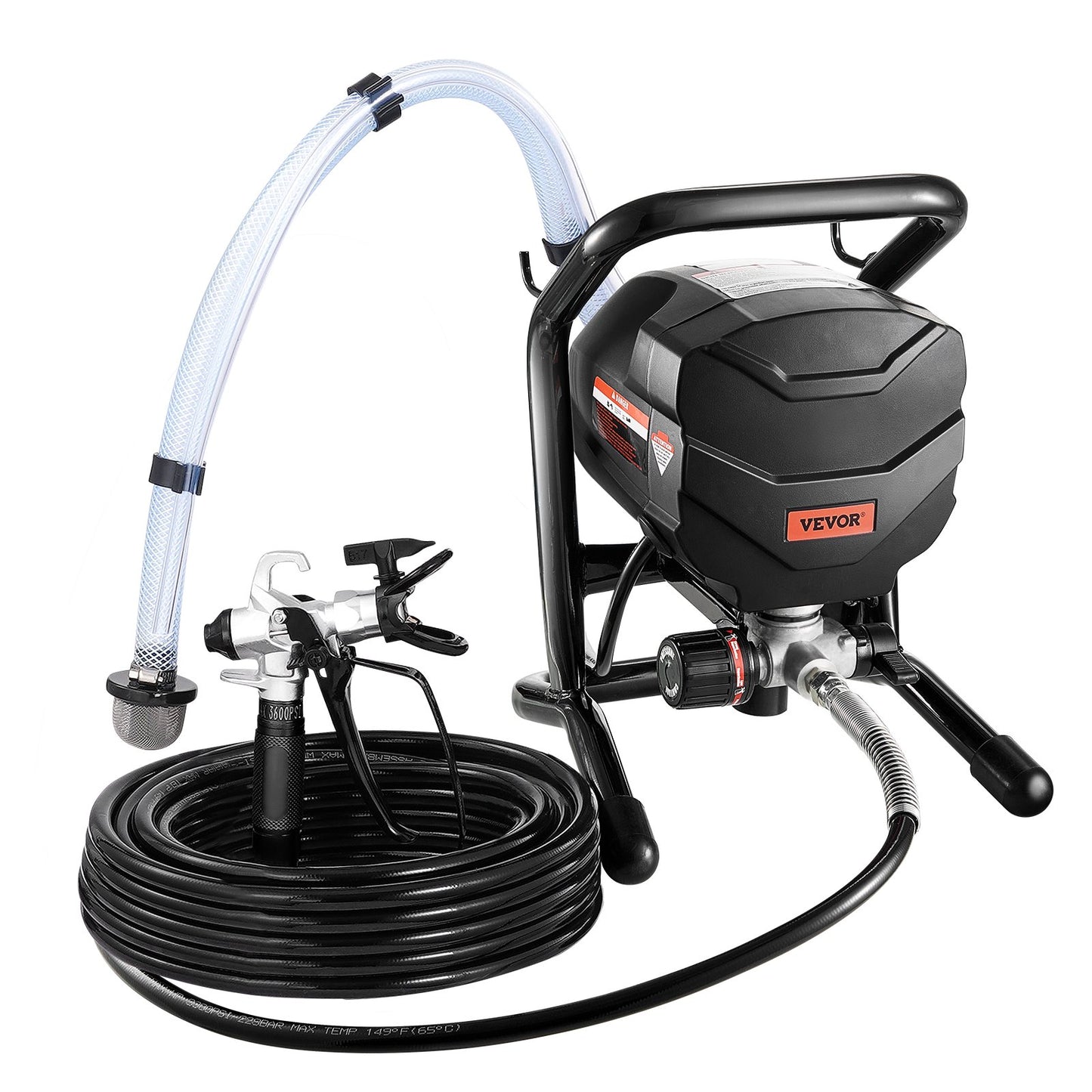 Stativ högtrycksspruta Elektrisk färgsprutmaskin 650W 3000PSI