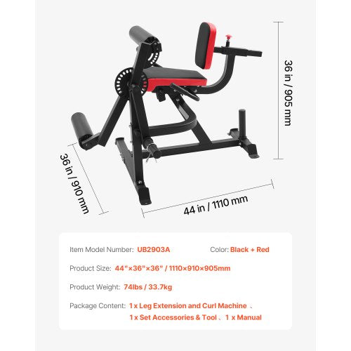 Lower body leg extension and flexion machine, special bench for leg training, gym | EU