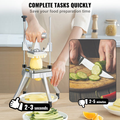 3/8" Kommersiell grönsaksskärare Fruktskärare Food Shaper Tomatskärare
