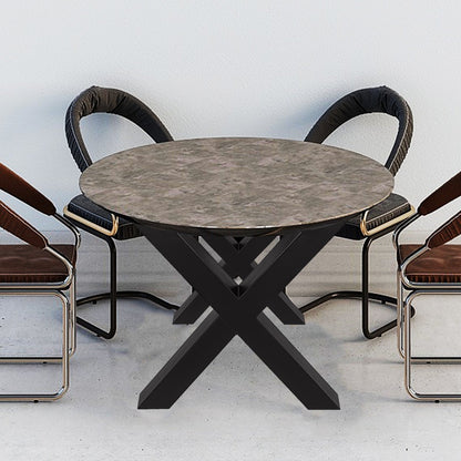 Metallbordsben 28,4 x 31,1 tum svarta bordsben Premium-stålbordsben med X-frame-stil Stålbänksben Lantlig stil Bordsben Möbelben Perfekt för kaffebutiken hemmakontorsbar