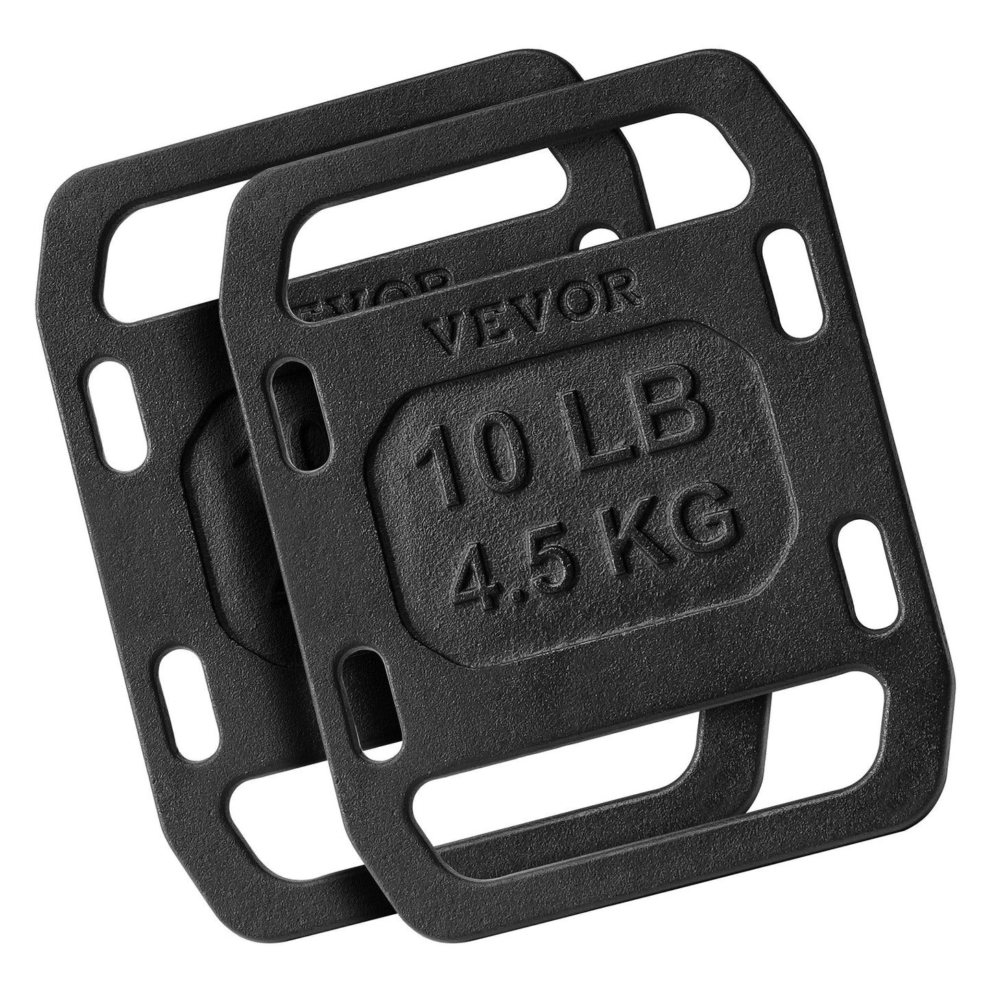 Cast iron back weights for rucking weight plate with handles 10LB pair