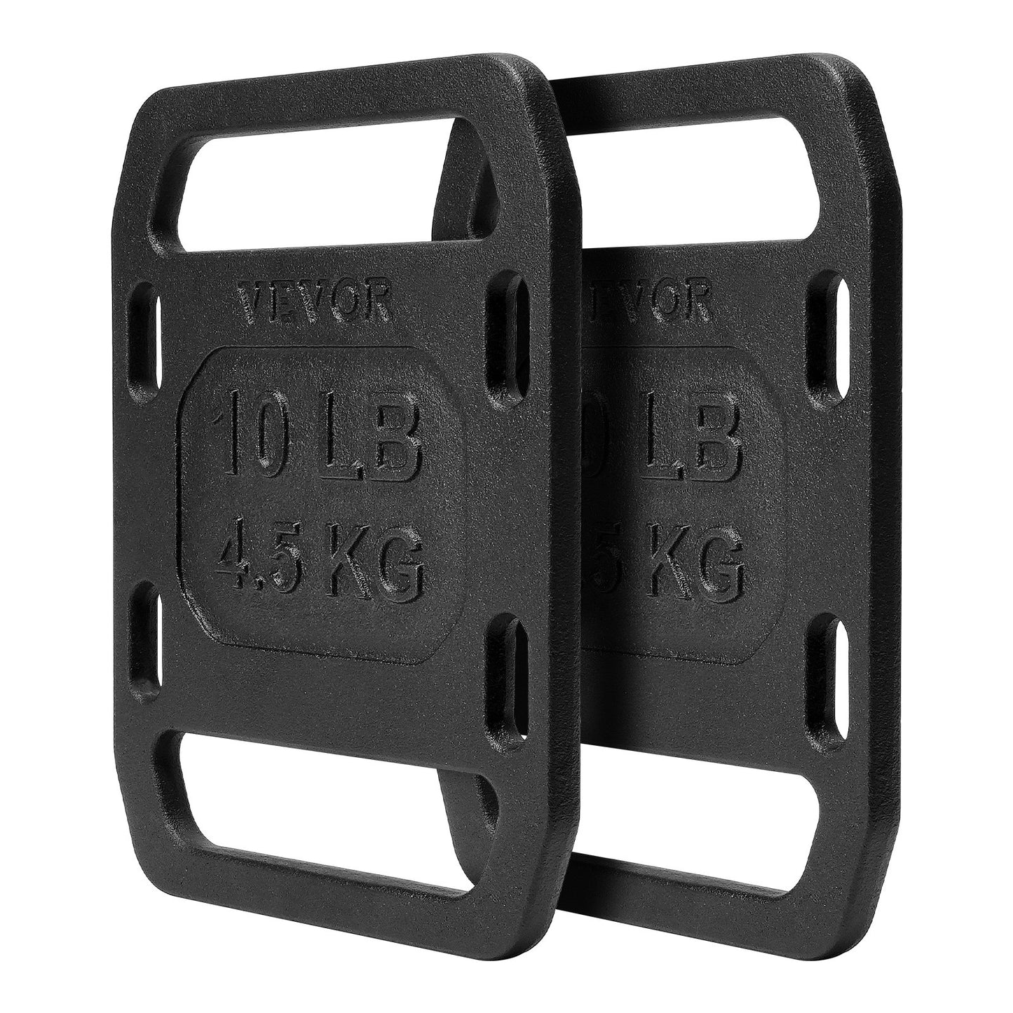 Cast iron back weights for rucking weight plate with handles 10LB pair