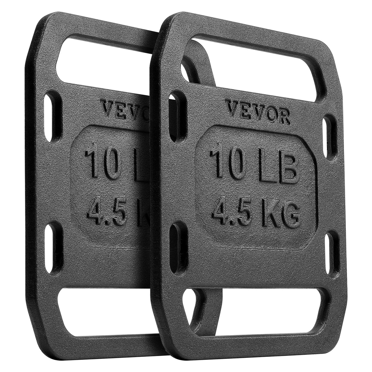 Cast iron back weights for rucking weight plate with handles 10LB pair