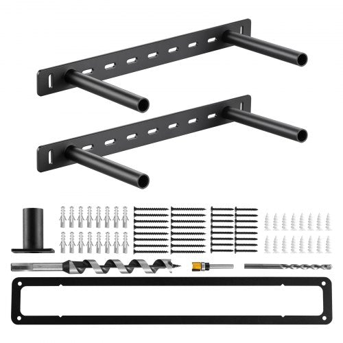 2 shelf brackets 16 inch / 406.4 mm heavy duty floating shelf brackets