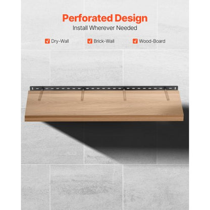 1-pack shelf bracket 43 inch / 1092.2 mm heavy duty floating shelf bracket