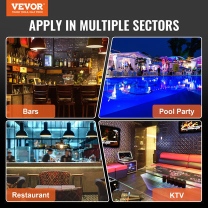 LED-upplyst spritflaska Display Bar Hylla RF & App Control 24" 3-steg