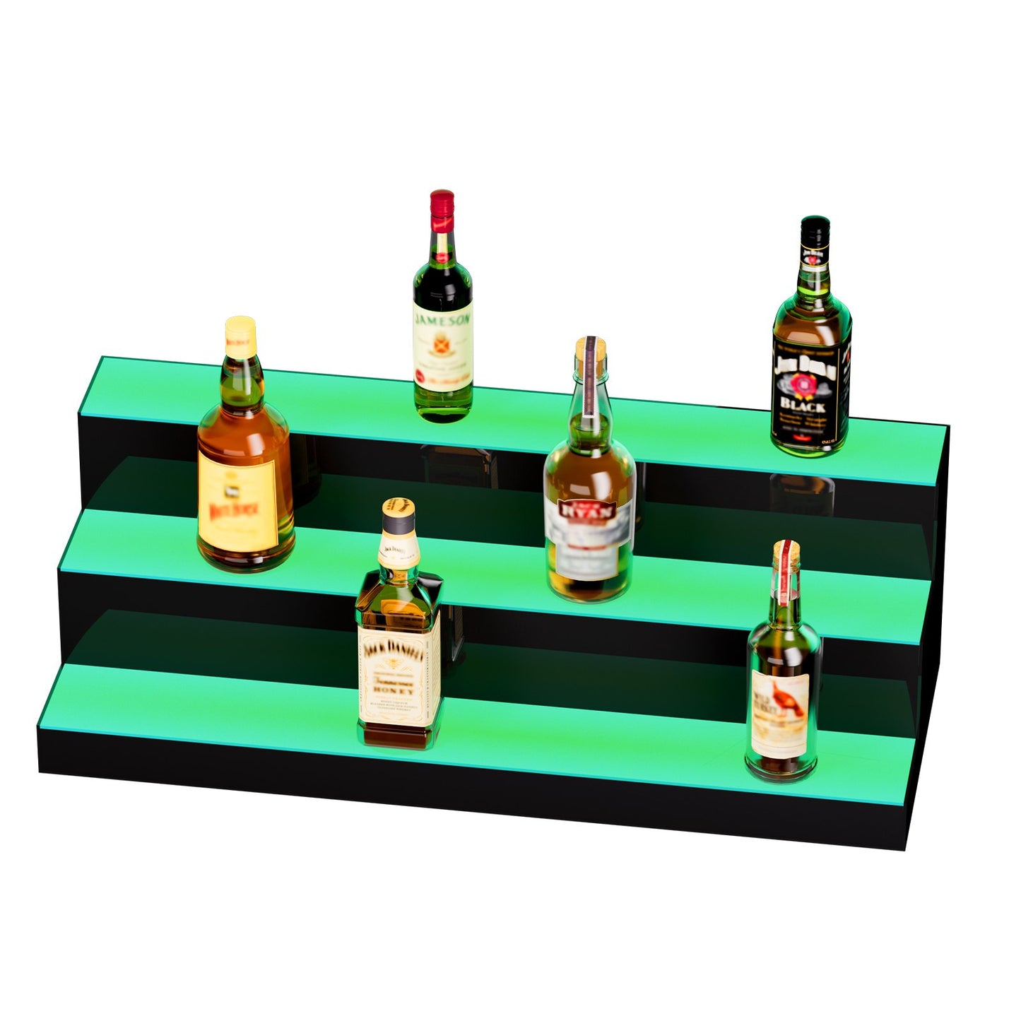 LED-upplyst spritflaska Display Bar Hylla RF & App Control 30" 3-Step