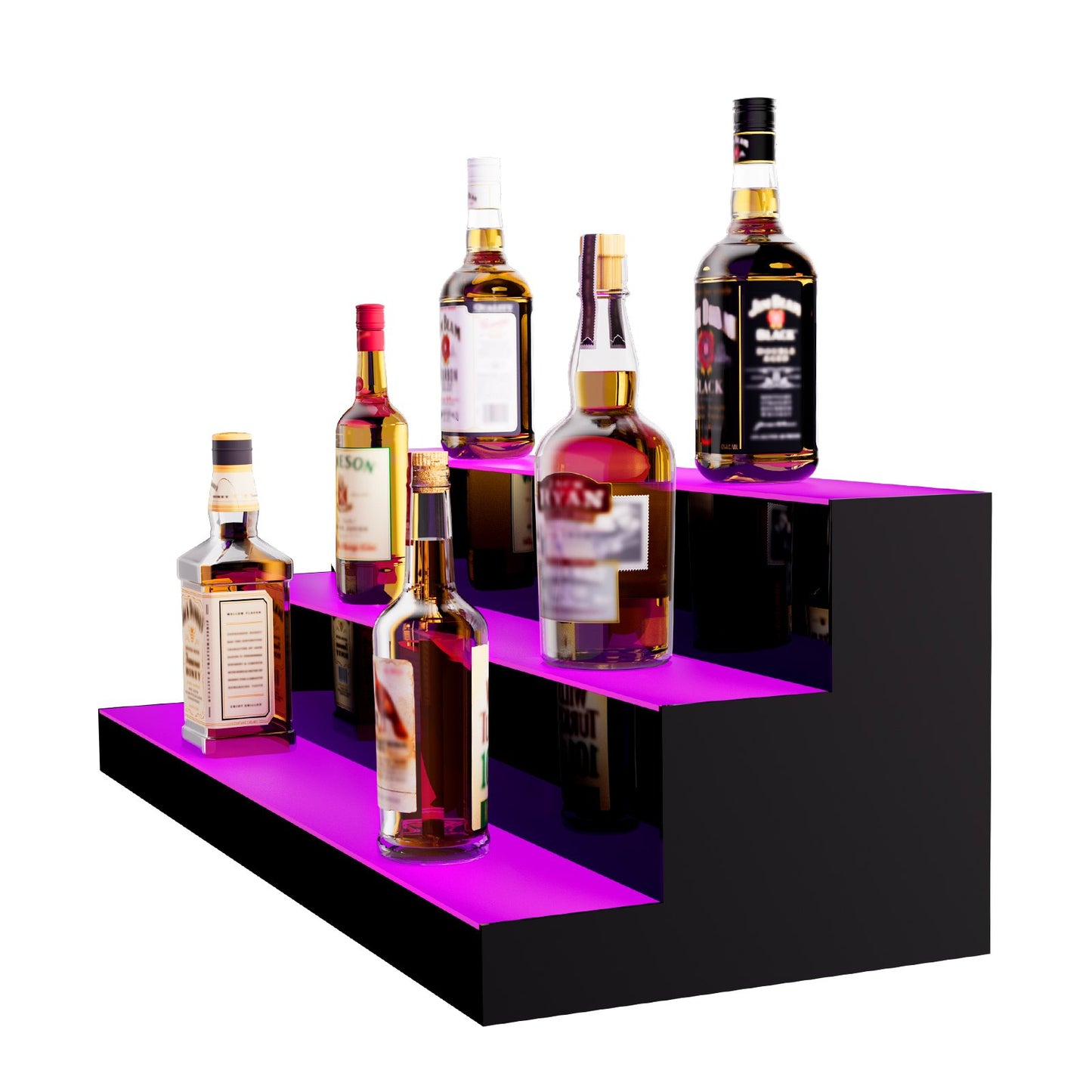 LED-upplyst spritflaska Display Bar Hylla RF & App Control 30" 3-Step