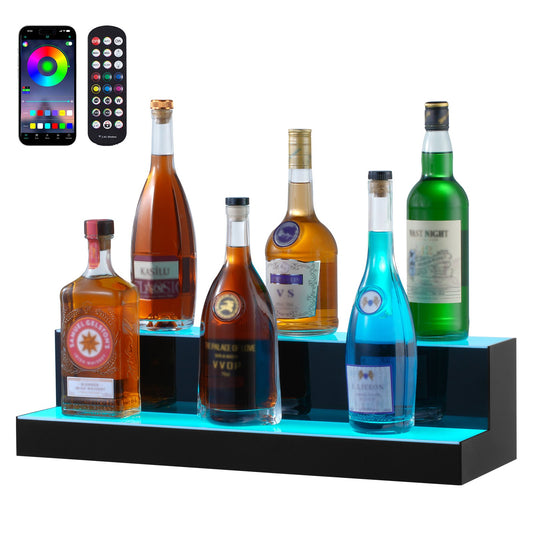LED-upplyst spritflaska Display Bar Hylla RF & App Control 24" 2-Step