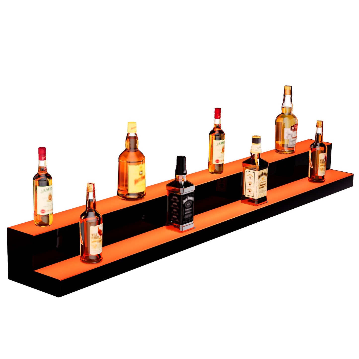 LED-upplyst spritflaska Display Bar Hylla RF & App Control 60" 2-Step