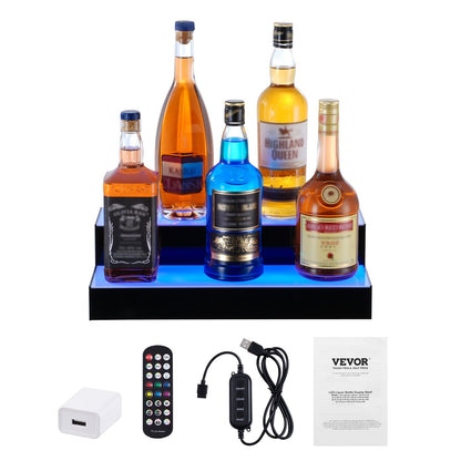LED-upplyst spritflaska Display Bar Hylla RF & App Control 16" 2-Step