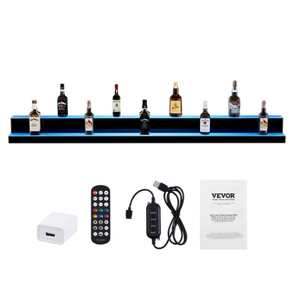 LED-beleuchtetes Spirituosenflaschen-Display, Barregal, RF- und App-Steuerung, 183 cm, 2-stufig