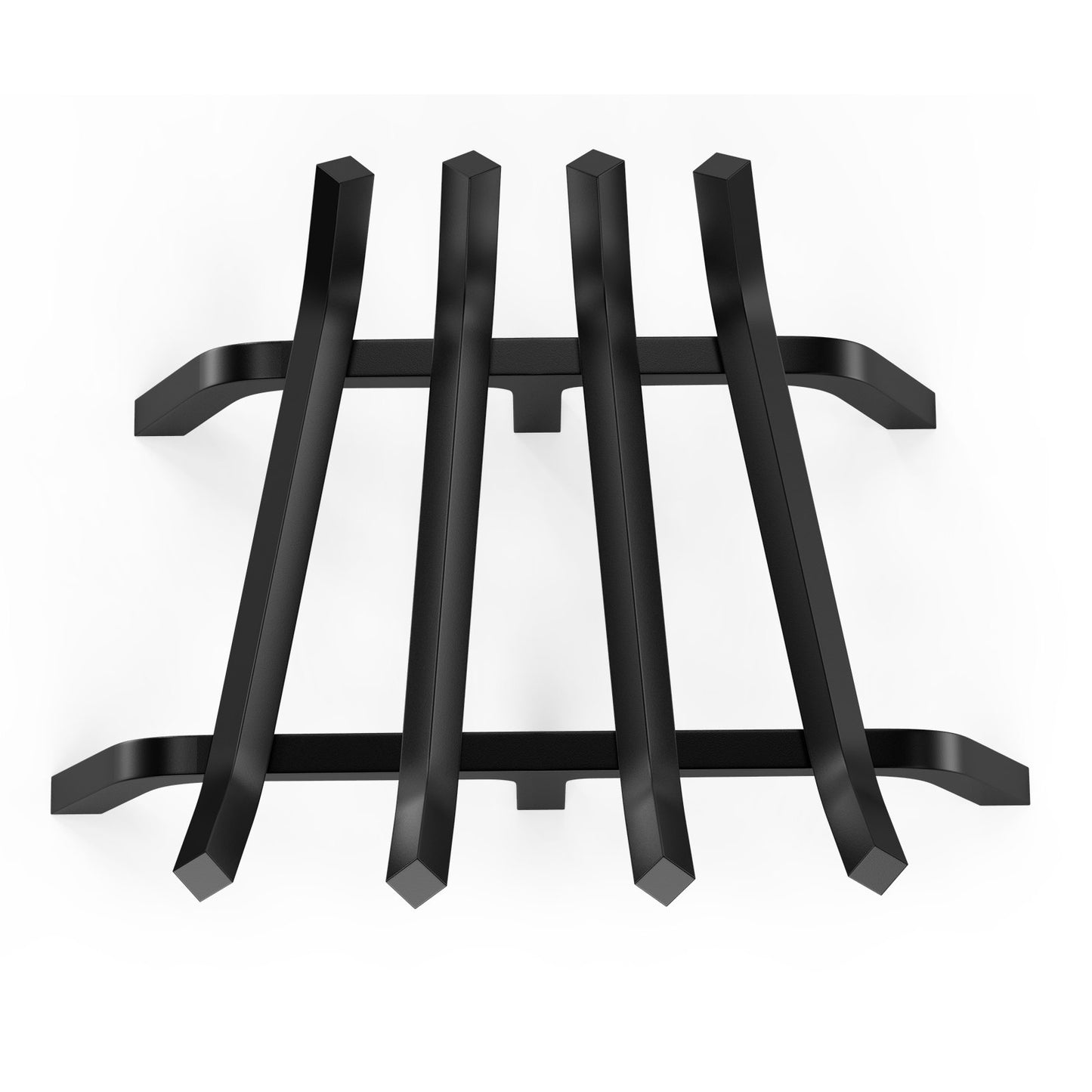 18 inch fireplace wood grate powder coated steel burning shelf holder
