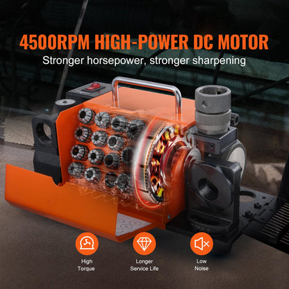 MR-20G Drill grinder 3-20 mm Grinding grinder &amp; 18 collets