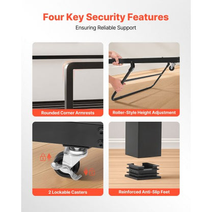 Double daybed with frame, height-adjustable daybed with pull-out charging station, LED | EU