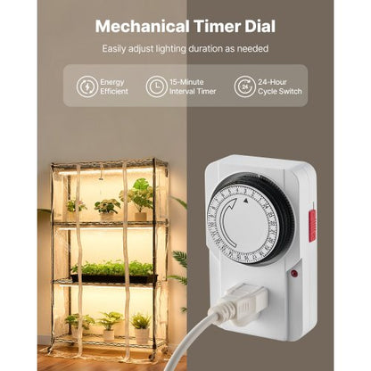 inomhusväxthus med odlingslampa, 150 cm högt växtställ med 4 nivåer, genomskinligt lock, timer och hygrometer, 180 W fullspektrum odlingslampor, metallbelyst växthylla för inomhusväxter |  EU