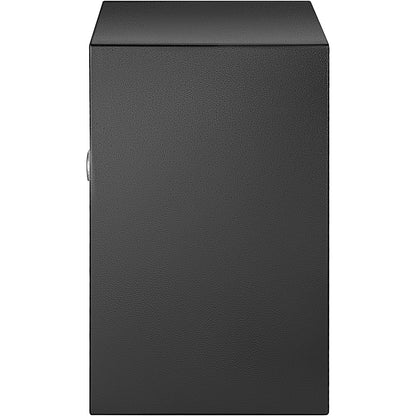 Safe, 2.1 Cubic Foot Safe with Fingerprint Lock and Digital Keypad, Fireproof Home Safes with Removable Shelf, Wall Mounted Security Cabinet for Cash, Watch, Passport, Documents, Black