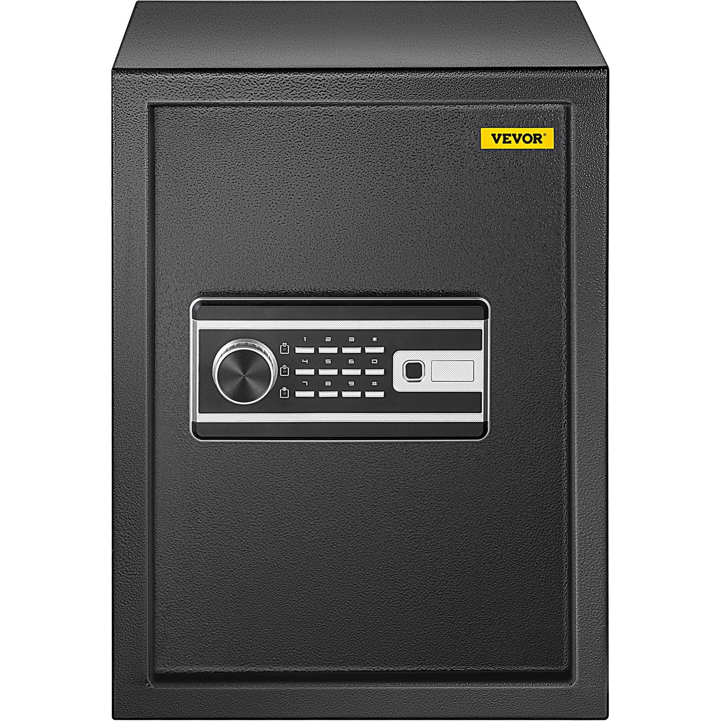 Safe, 2.1 Cubic Foot Safe with Fingerprint Lock and Digital Keypad, Fireproof Home Safes with Removable Shelf, Wall Mounted Security Cabinet for Cash, Watch, Passport, Documents, Black