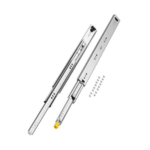 1 Pair 16-60 Inch Soft Closing Drawer Slides Ball Bearing Full Extendable | EU