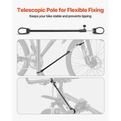 Cykelreparationsställ 30 kg justerbart cykelställ med verktygsbricka