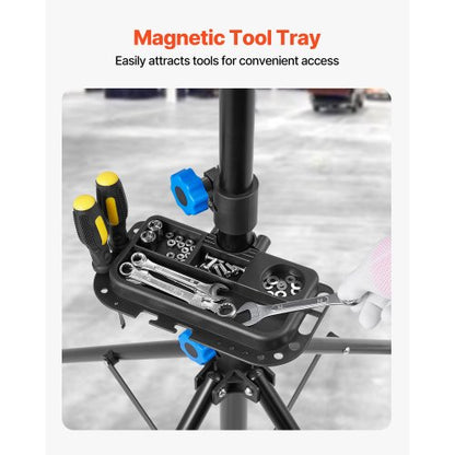 Cykelreparationsställ 30 kg justerbart cykelställ med verktygsbricka
