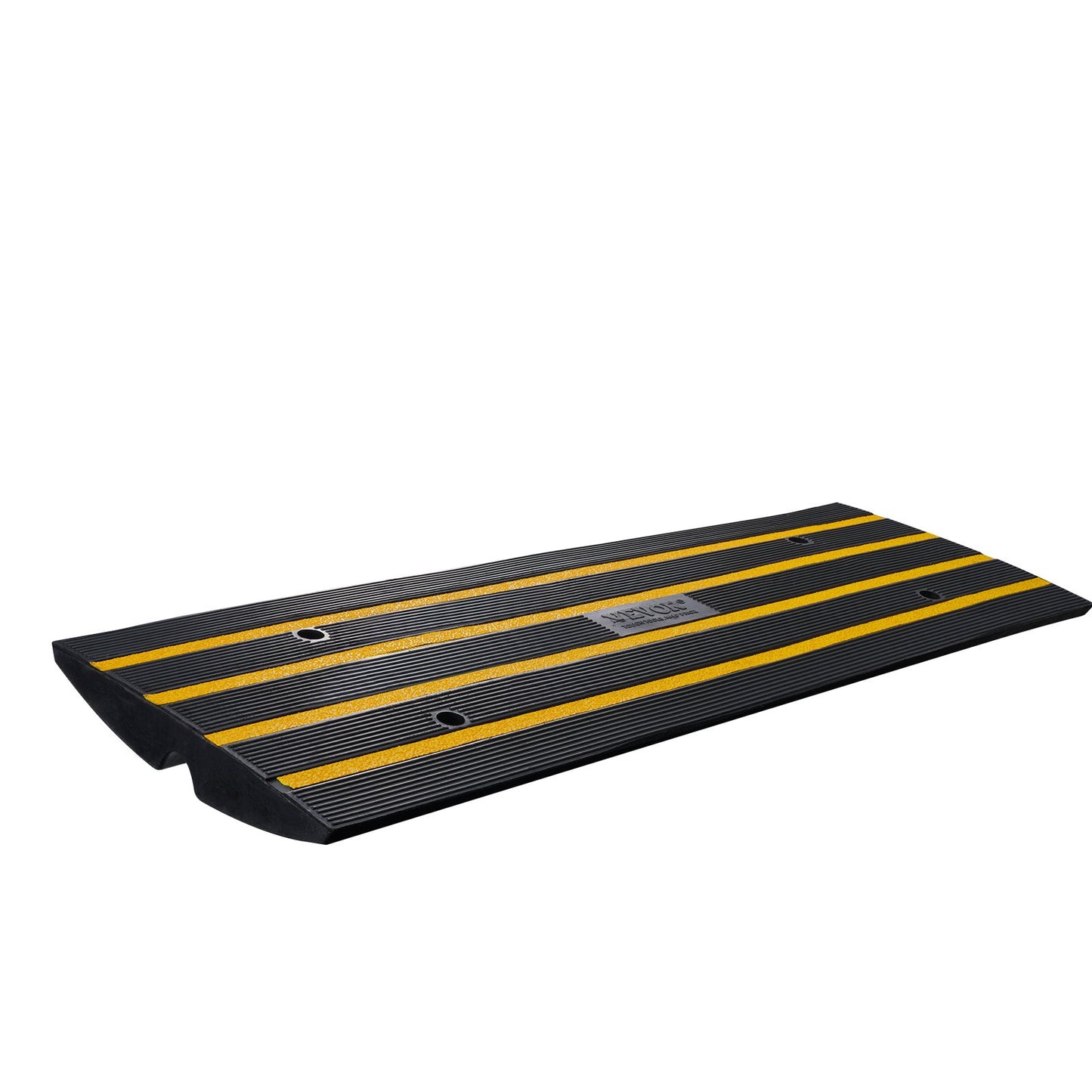 Sidewalk Ramp, 2.6 Inch Rubber Driveway Ramps, Heavy Duty 33069 lbs Weight Capacity Threshold Ramp, Curbside Bridge Ramps for Loading Dock Garage Sidewalk, Expandable Complete Ramp Set