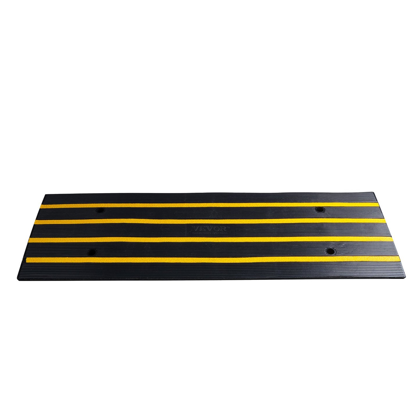 Sidewalk Ramp, 2.6 Inch Rubber Driveway Ramps, Heavy Duty 33069 lbs Weight Capacity Threshold Ramp, Curbside Bridge Ramps for Loading Dock Garage Sidewalk, Expandable Complete Ramp Set