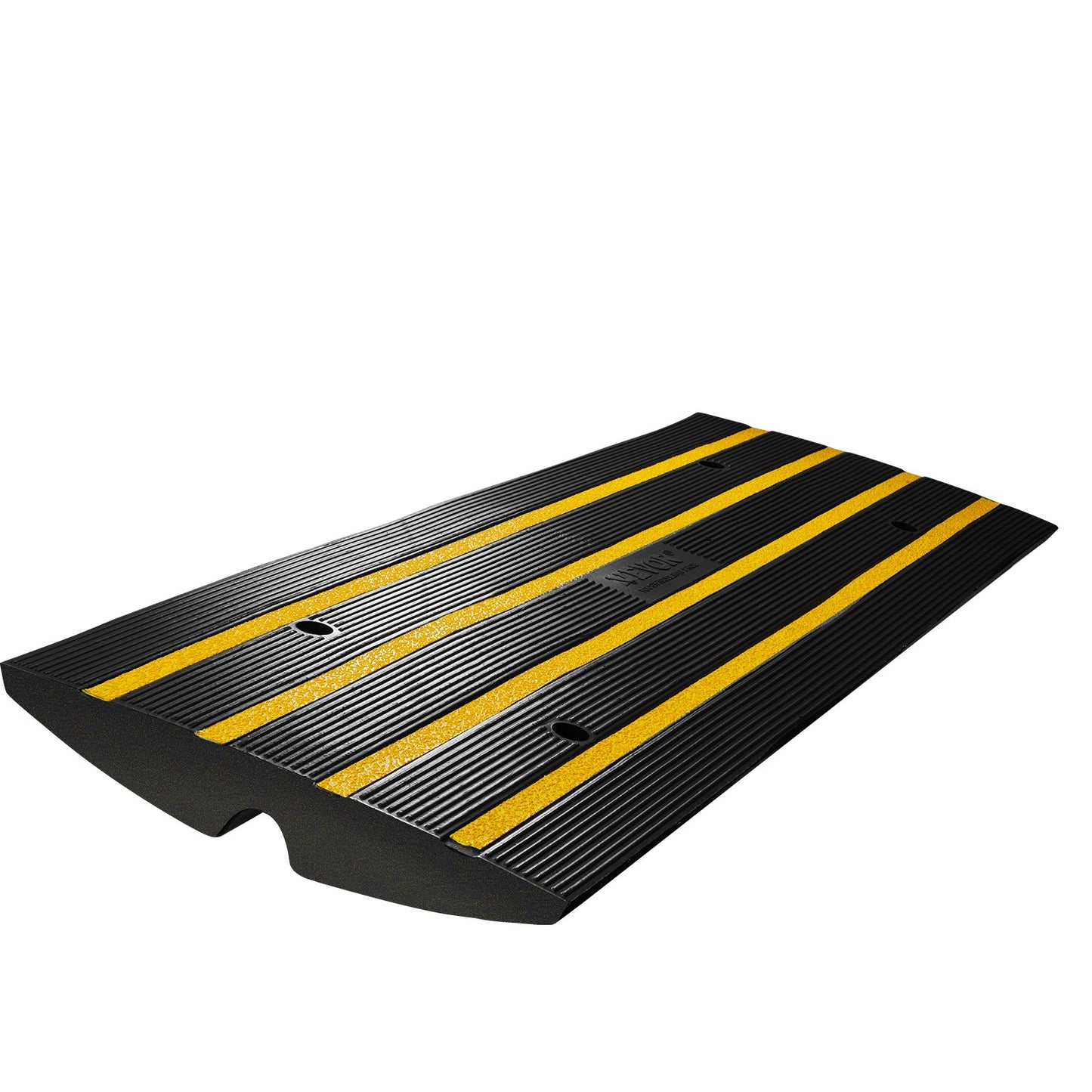Sidewalk Ramp, 2.6 Inch Rubber Driveway Ramps, Heavy Duty 33069 lbs Weight Capacity Threshold Ramp, Curbside Bridge Ramps for Loading Dock Garage Sidewalk, Expandable Complete Ramp Set