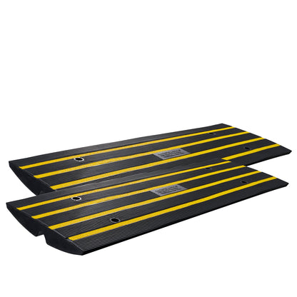 Curb Ramp Rubber Driveway Ramp 2-pack 2.6" Rise 15T loading threshold ramp