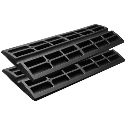 Curb Ramp Rubber Driveway Ramp 2-pack 2.6" Rise 15T loading threshold ramp