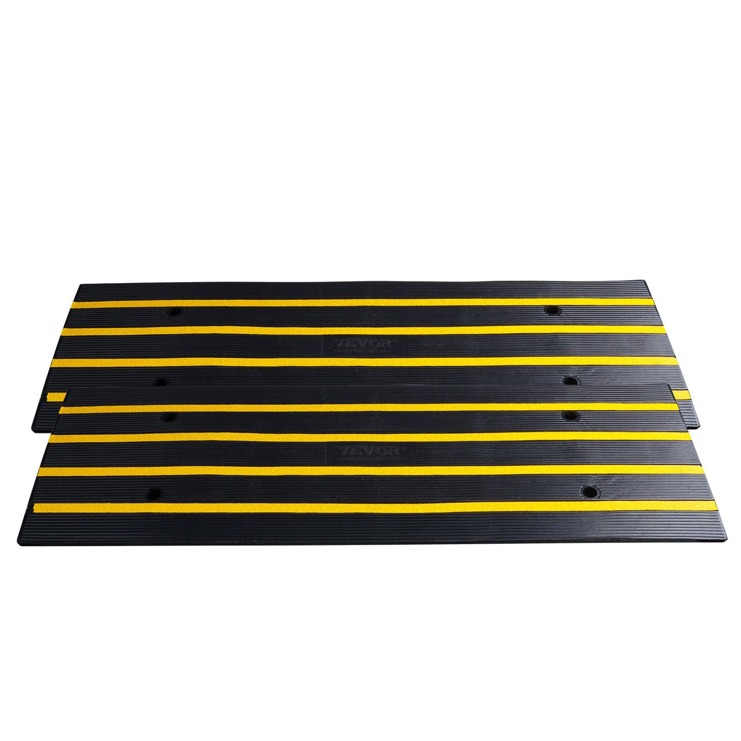 Curb Ramp Rubber Driveway Ramp 2-pack 2.6" Rise 15T loading threshold ramp