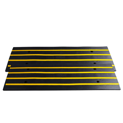 Curb Ramp Rubber Driveway Ramp 2-pack 2.6" Rise 15T loading threshold ramp
