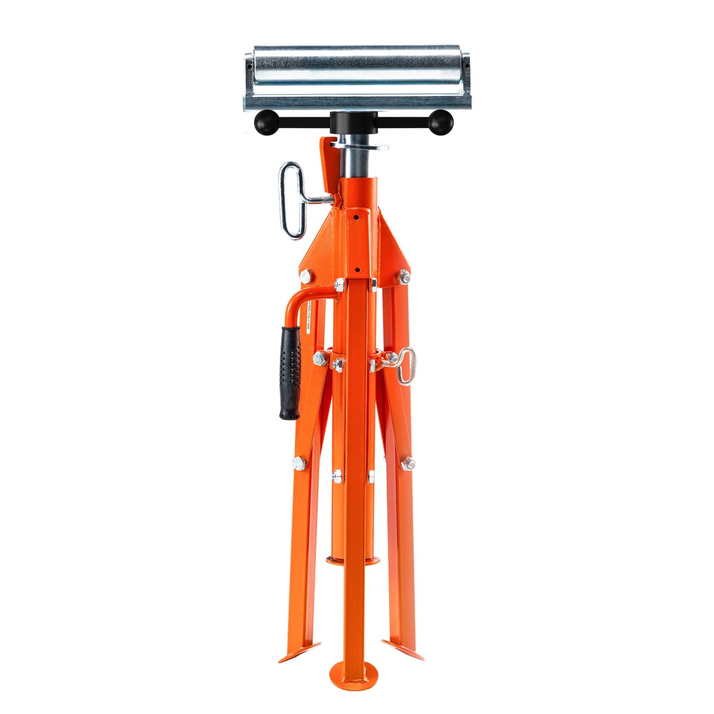 Roll Stand, Heavy Duty 2500 LBS Load Capacity, 27.6"-52" Height Adjustable, 45# Steel Foldable Roll Support Stand for Pipe, Wood Boards