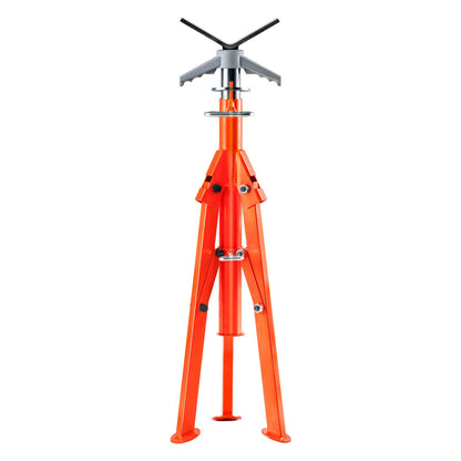 Pipe Stand, 2500LBS Heavy Duty Pipe Jack-stativ, 27,2"-52" Höjdjusterbar V Head Pipe Stand, 45# stål fällbar Jack Stand för 1/2-12 tums rör