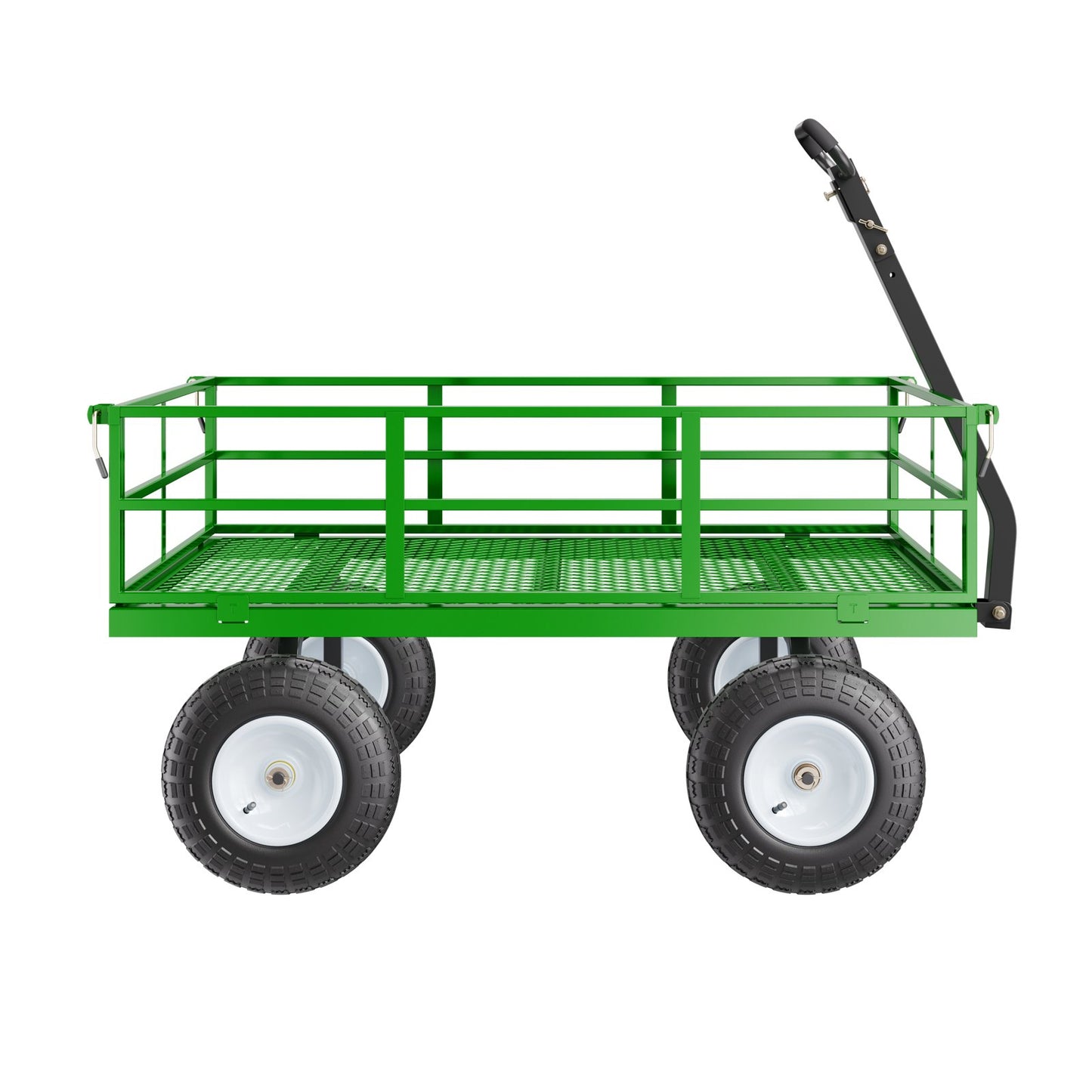 Steel Garden Cart 1200lbs Capacity Heavy Duty Wagon Cart 13in Tires