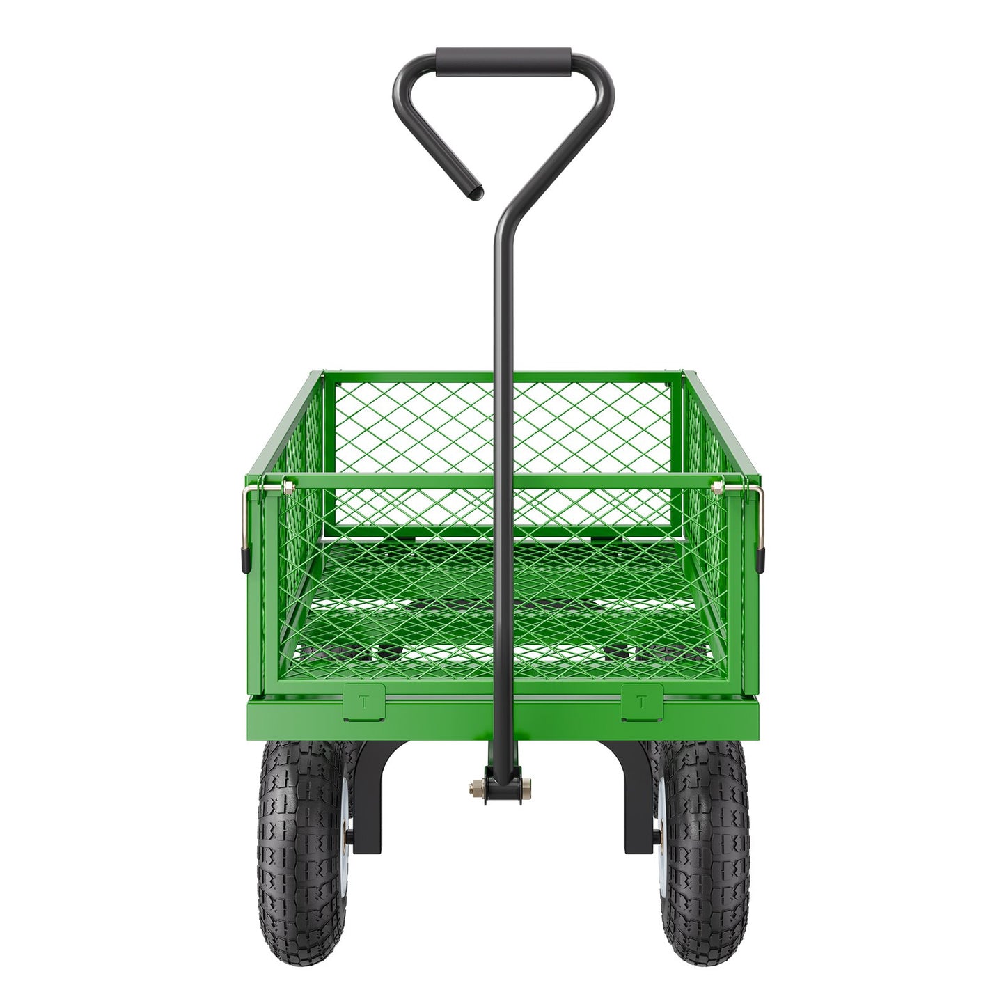 Steel Garden Cart 900lbs Capacity Heavy Duty Wagon Cart 10in Tires
