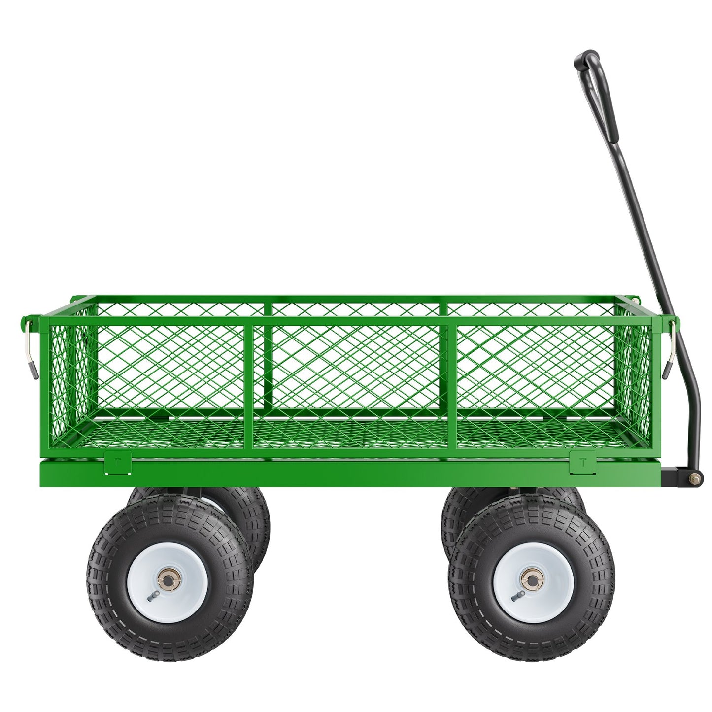 Steel Garden Cart 900lbs Capacity Heavy Duty Wagon Cart 10in Tires