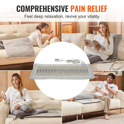 Far Infrared Heating Pad 132 Natural Jade 54 Tourmaline Stone Värmedyna