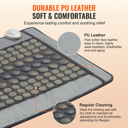 Far Infrared Heating Pad 108 Natural Jade 42 Tourmaline Stone Värmedyna