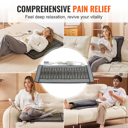 Far Infrared Heating Pad 108 Natural Jade 42 Tourmaline Stone Värmedyna