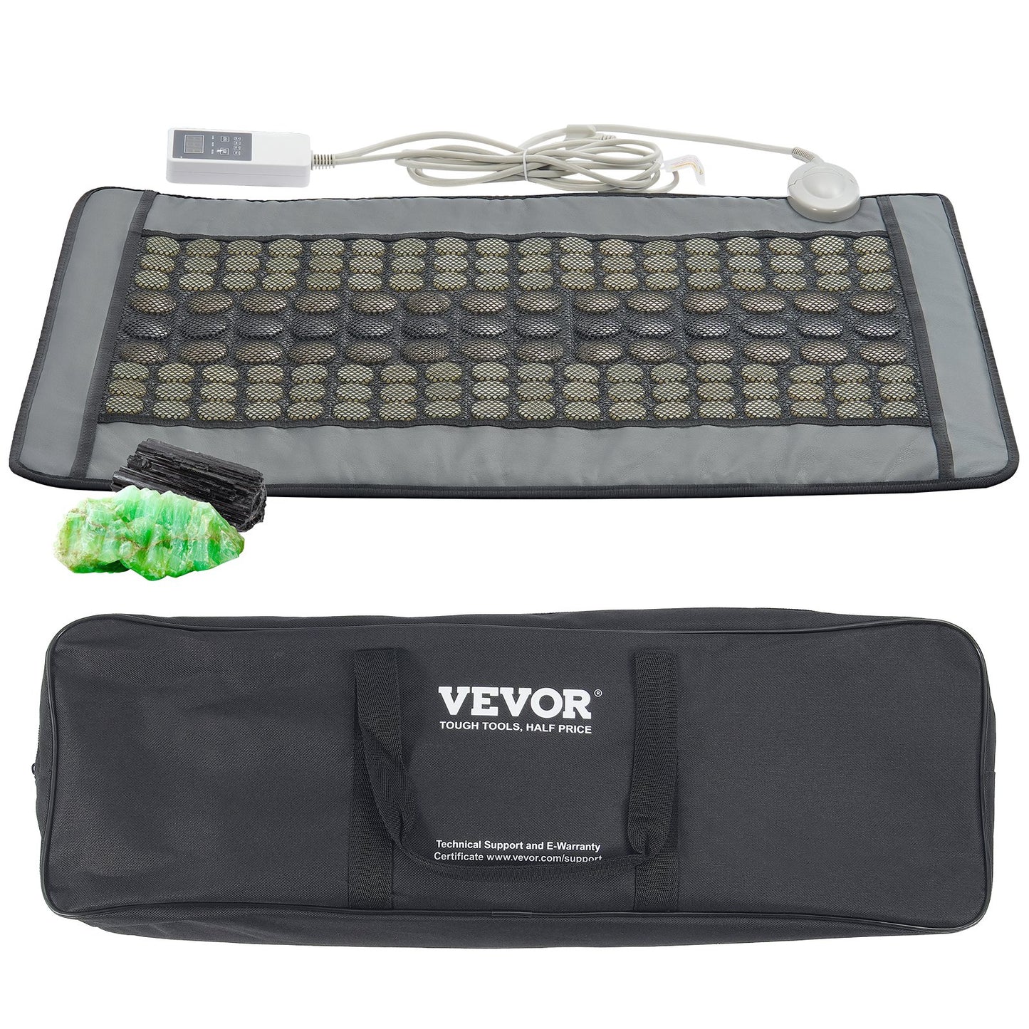 Far Infrared Heating Pad 108 Natural Jade 42 Tourmaline Stone Värmedyna