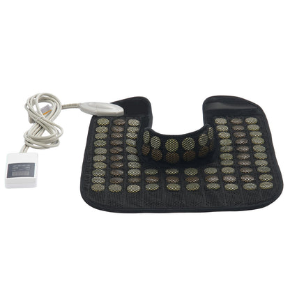 Far Infrared Heating Pad 54 Natural Jade & 30 Tourmaline Stone Heating Pad