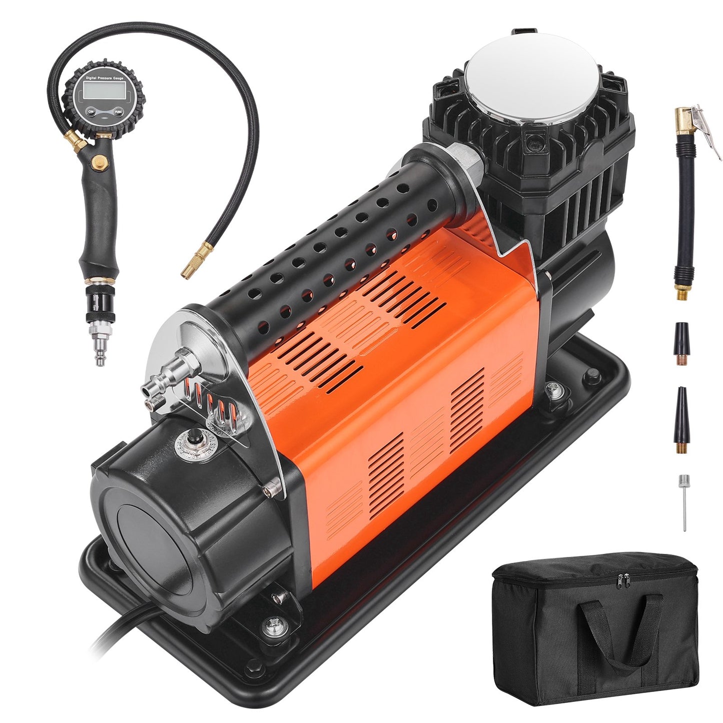 12V Heavy Duty Bärbar Luftkompressor Bildäck Inflator 7.06CFM 150PSI