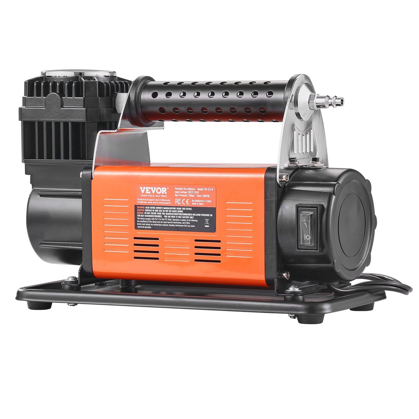 Heavy Duty luftkompressor 7.06CFM 150PSI Bärbar däckinflatorluftpump