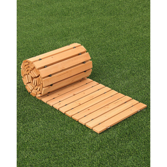 12 Fuß L x 22 Zoll B Gerader Gartenweg Ausrollbarer Gartenweg