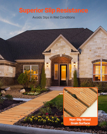 8 ft L x 17 in W Straight Garden Path Rollout Garden Walkway