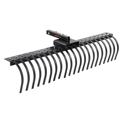 Tow behind landscape rake 60" Lawn Dethatcher Rake with 21 steel tines